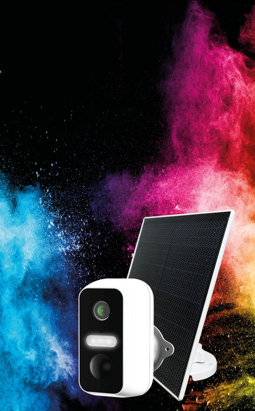 New BatteryCam2 and SolarPanel2. Vivid colour surveillance with added deterrence.